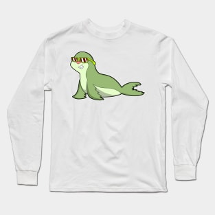 Seal with Sunglasses Long Sleeve T-Shirt